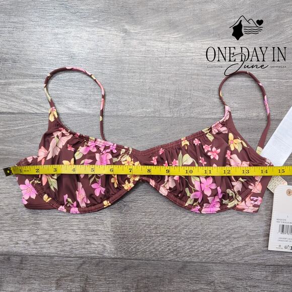 Billabong Free to Be Bliss Bralette Bikini Top Size L - Picture 5 of 6